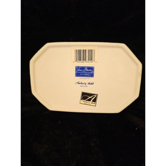 Vera Bradley Audrey & Judith Ceramic Trinket Box With Blue Floral Design - Picture 5 of 10